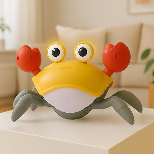 Crawling Crab Baby Toy for Kids Toddlers Infant Tummy Time Interactive Moving Toys for Babies